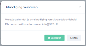 Uitnodiging versturen