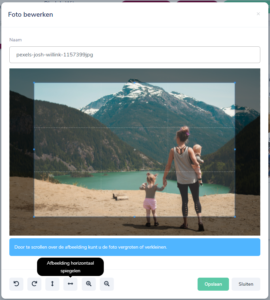 Draaiboek Online foto bewerken