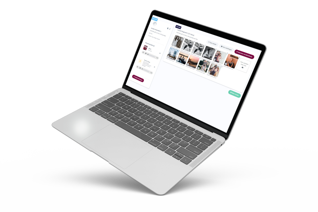 Draaiboek Online ontwerpen op laptop