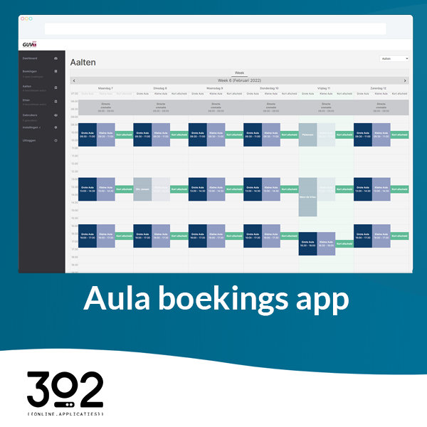 aula boekings applicatie